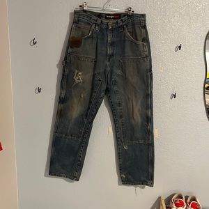 Wrangler Double Knee Carpenter Work Pants.